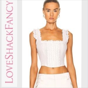 LoveShackFancy Georgie bustier romantic voile top 6